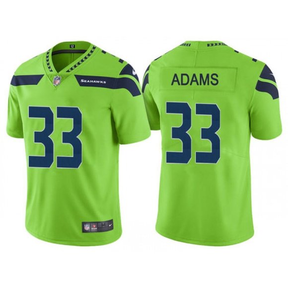 Men Seattle Seahawks #33 Adams Green Vapor Untouchable Limited Player Nike NFL Jersey->san diego padres->MLB Jersey